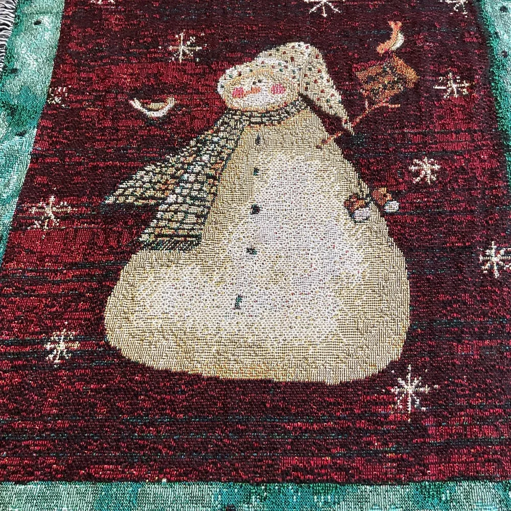Christmas Snowmen Woven Throw/Blanket Mohawk/Valorie Wenk